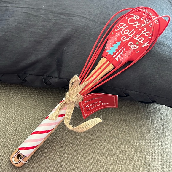 Whisk + 2 Spatulas, Red & Green New w/Tag - Picture 2 of 10